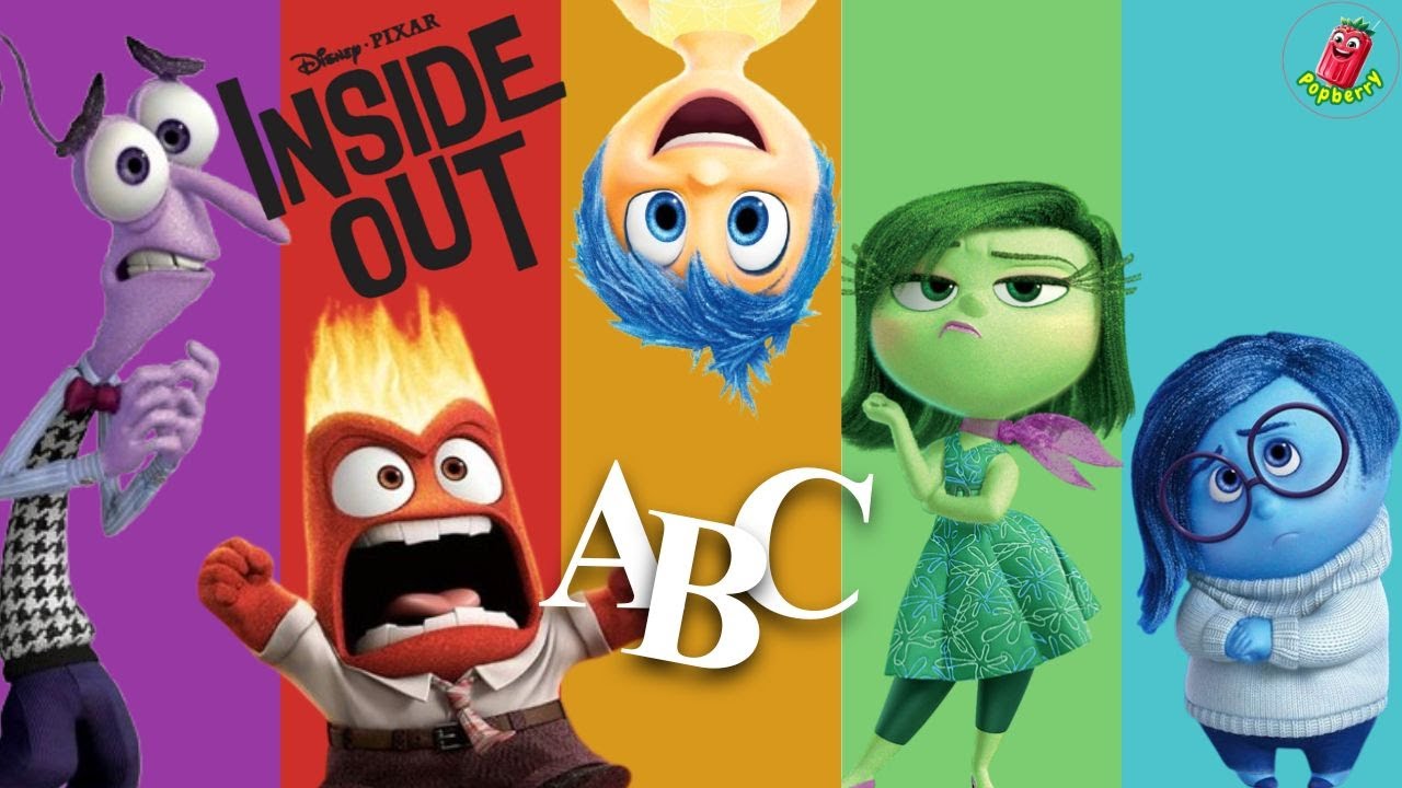 INSIDE OUT ABC Alphabet Song for Kids | Fun Learning with Letters A to Z | JOY | ANGER | SADNESS