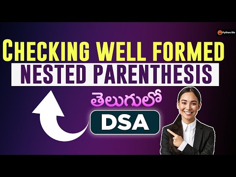 Checking well formed nested parenthesis and reversing a string using stack