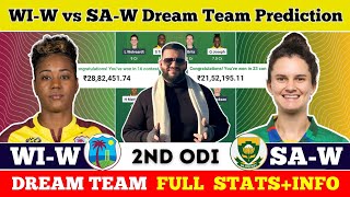 WI-W vs SA-W Dream11 Prediction|WI-W vs SA-W Dream11|WI-W vs SA-W Dream11 Team Prediction|