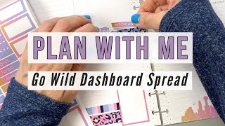 Plan With Me - Custom Classic Dashboard Happy Planner Go Wild Texas Spread for my Patron, Bobbie!