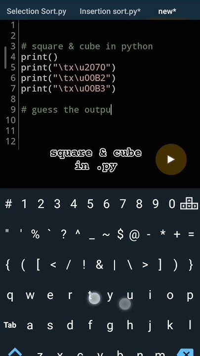 Square and Cube in Python | #python #code - YouTube