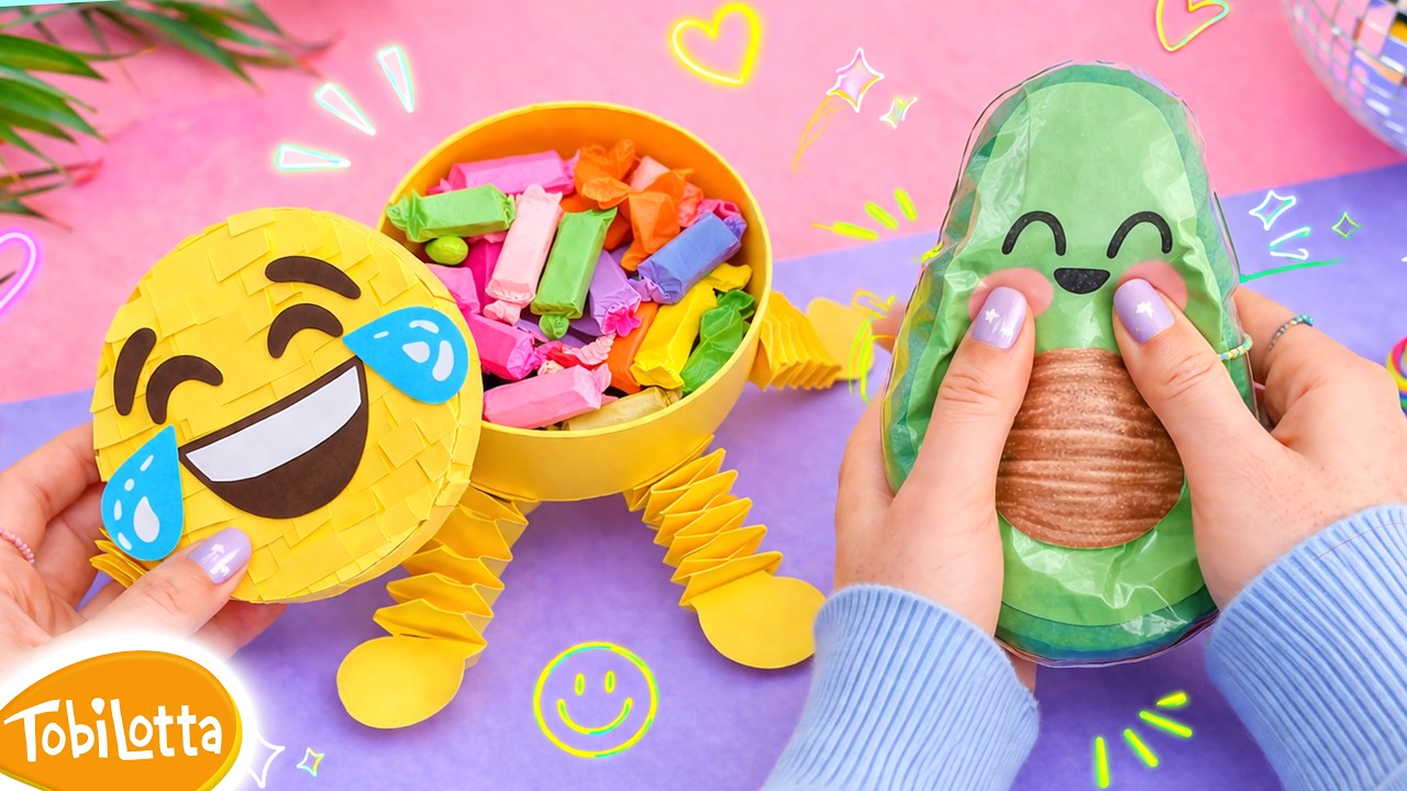 AVOCADO SQUISHY EMOJI Basteln DIY IDeen Kinder bastelsendung bastelvideos bastelkanal diy ideen