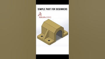 Beginner to Pro: SolidWorks 3D Part Creation Simplified! #solidworks #solidworkstutorial #cad