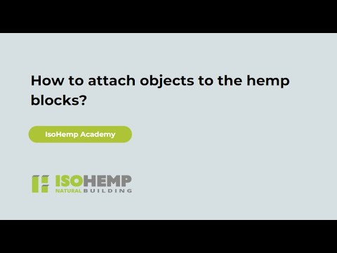 How to attach objects to the hemp blocks?