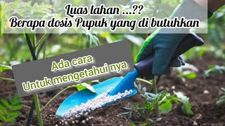 Menghitung Kebutuhan Pupuk