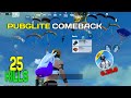 😱25 KILLS PUBG LITE FULL INTENSE GAMEPLAY COMEBACK 0.28.0 PUBG LITE NEW UPDATE
