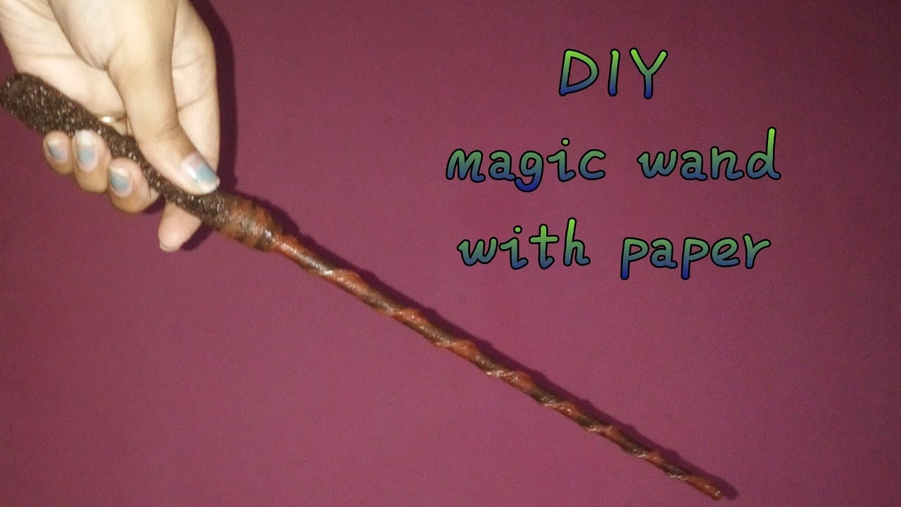 Harry Potter Magic Wand Diy With Paper Youtube