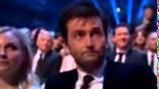 David Tennant's Reaction to Winning Special Recognition Award (National Television Awards 2015)