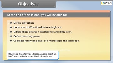 Objectives of Wave Optics II | Wave Optics | Physics | Class 12th | iPrep