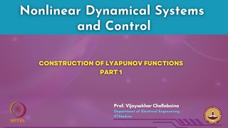 Construction of Lyapunov Functions - Part 1