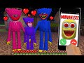 MINION.EXE CALL TO HUGGY WUGGY FAMILY ! Poppy Playtime SQUID GAME DOLL MINIONS in MINECRAFT Gameplay