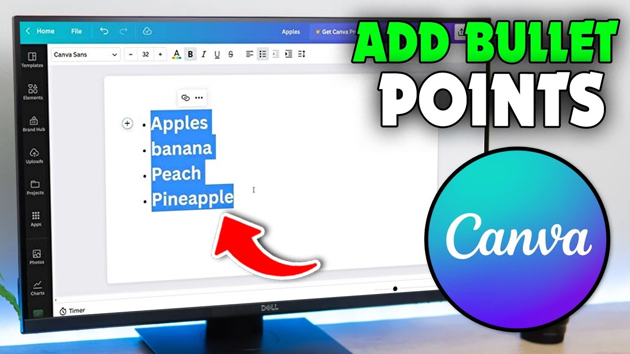 How to Add Bullet Points in Canva (2026) - YouTube
