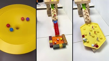 Satisfying Reverse Video ◀️ Beautiful Beads, Colorful Balls, Haba Slope, Xylophone,  Falling Beads