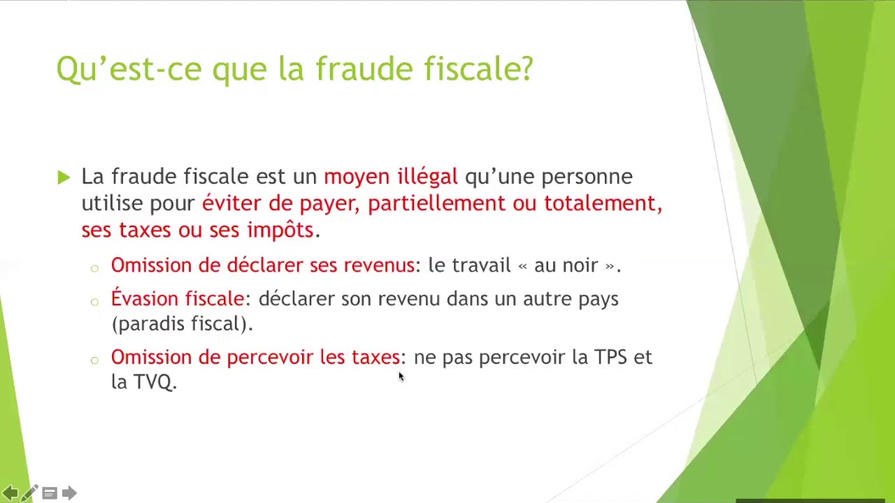 La fraude fiscale - YouTube
