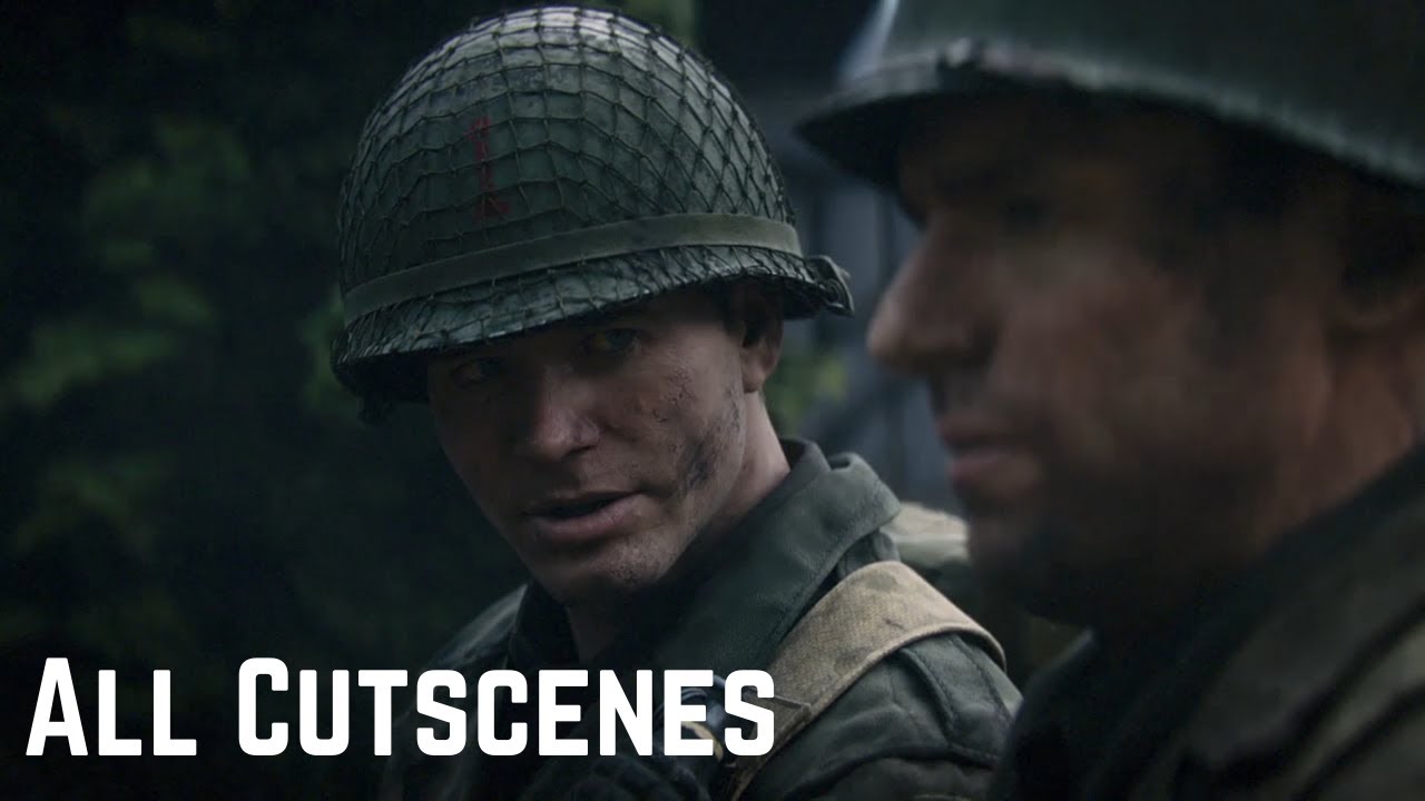 Call of Duty: WW2 - All Cutscenes - YouTube
