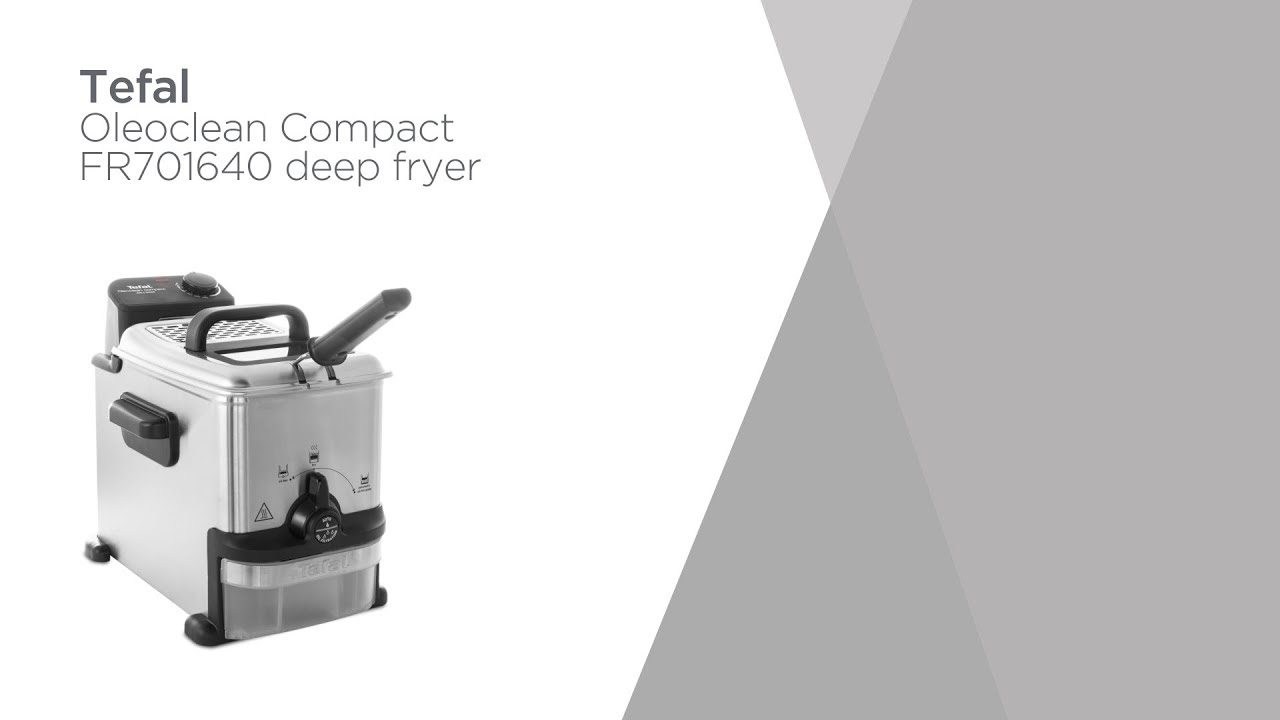 Tefal Oleoclean Compact FR701640 Deep Fryer Steel & Black Product