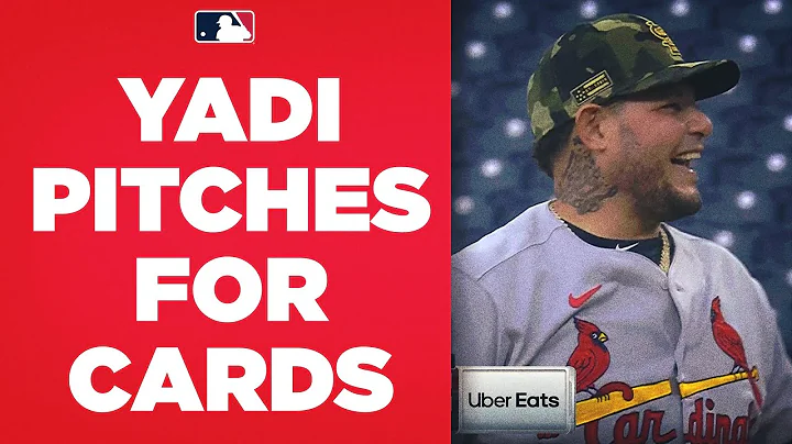 Yadier Molina PITCHES the entire 9th inning for th...