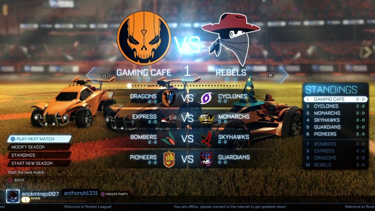 Rocket League 36 Weeks Season Split Screen Lets Play PS4 Part 1 YouTube