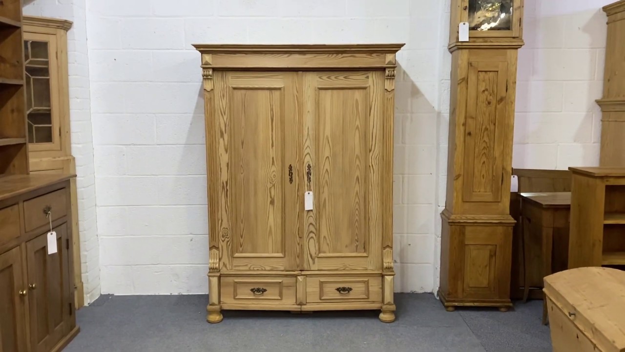 Antique Pine Wardrobe (F0508D) Pinefinders Old Pine Furniture