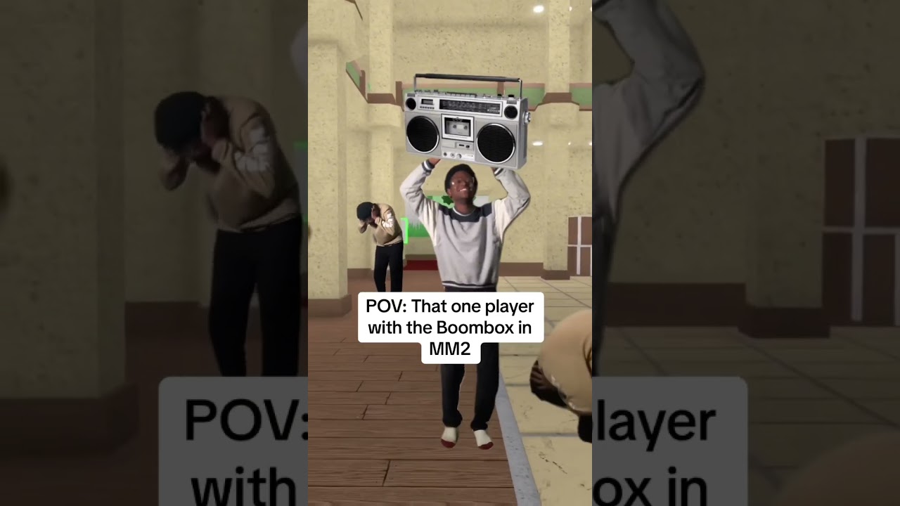 The player with the Boombox in MM2: