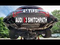 AWE SwitchPath (Valved) Exhaust Install + Sound Clips | Audi S3 / Golf R