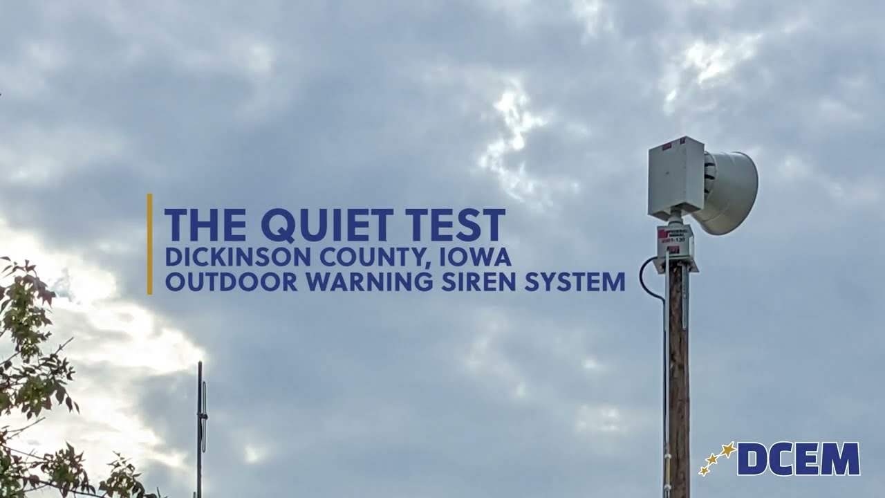 Outdoor Warning Siren "Quiet Test" YouTube