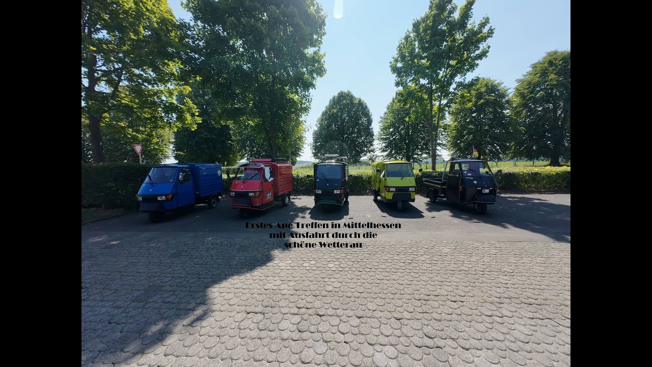 APE 50 # Piaggio # Erstes privates APE 50 Treffen, mit Ausfahrt durch die Wetterau