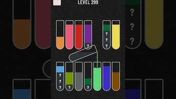 water sort color puzzle level 299 gameplay walkthrough solution