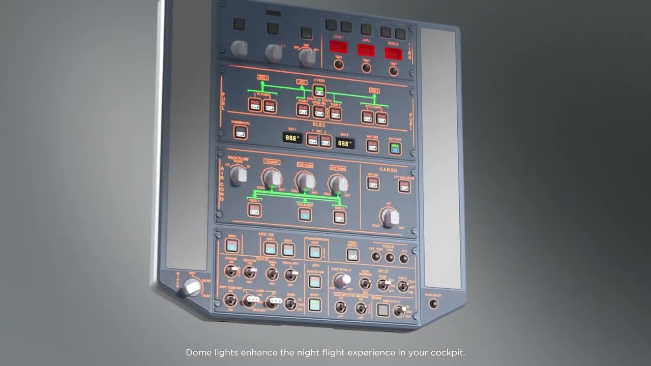 Elevate Your Flight Simulation with the WINGFLEX A320 Overhead Panel!