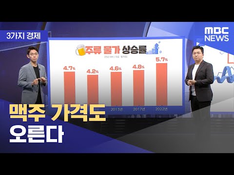   3가지 경제 맥주 가격도 오른다 2023 10 05 뉴스투데이 MBC