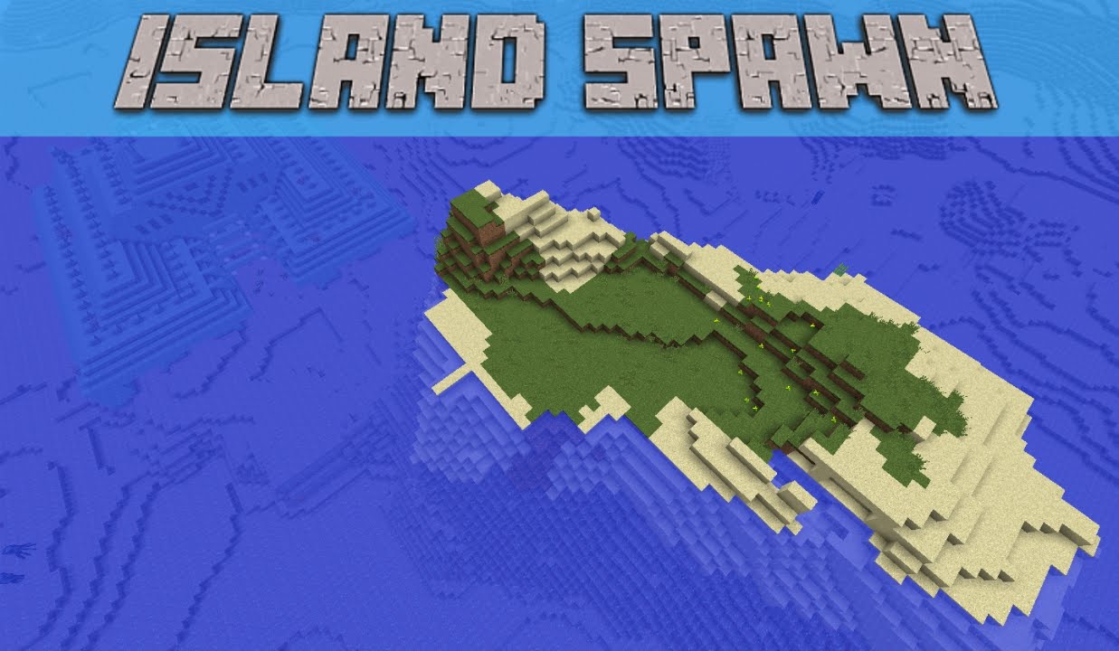 Cool survival island, Ocean Temple Spawn Minecraft seed 1.9 - YouTube