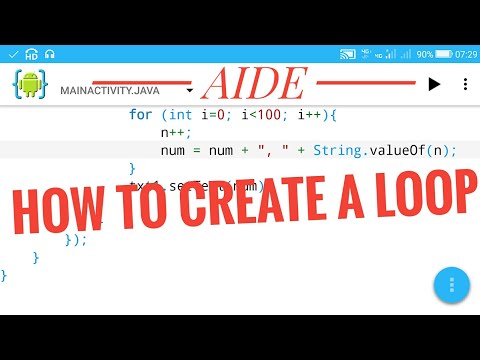 How to create a loop  in Android?