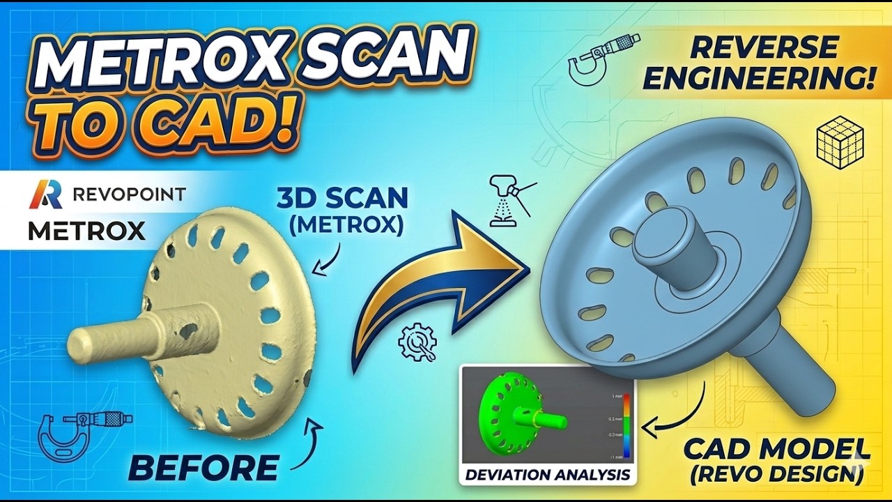How to make your 3D Scan to Cad ? Using my MetroX Pro