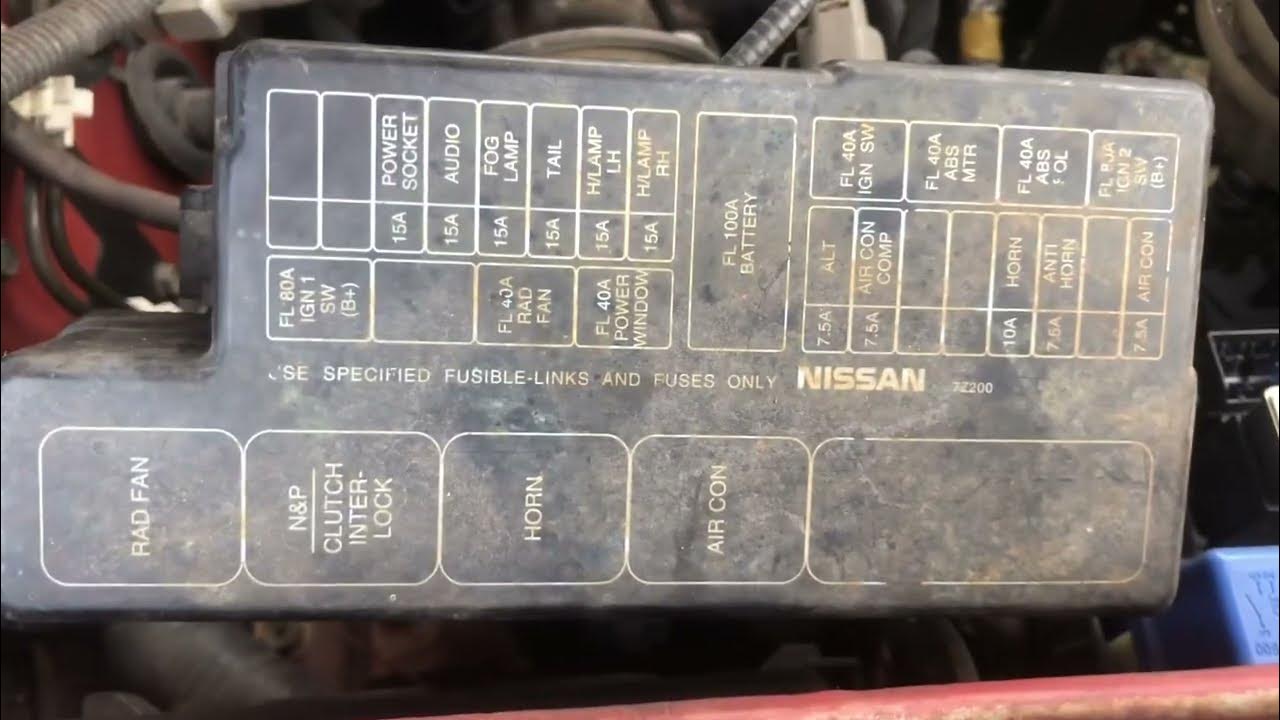 1998-2004 Nissan Frontier Fuse Box Location - YouTube