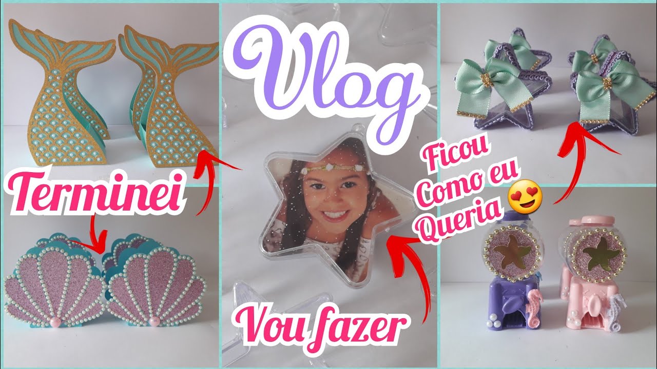 Vlog + Comprinhas + Como montei cada personalizados/Preparativos Sereia