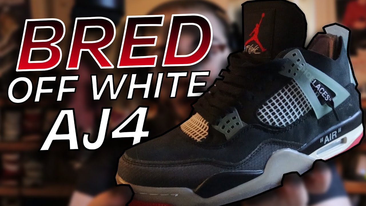 (UNRELEASED) Bred Off-White Jordan 4 // Review & On Feet - YouTube