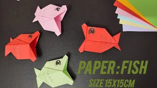 Origami Fish paper easy cute 3D | Origami Tutorial ( Cách làm Con Cá đáng yêu và dễ thương )