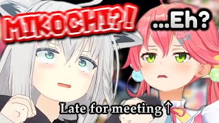Fubuki Meeting already started! Mikochi Eh? *She playing MarioKart* [ Hololive / English Sub ]
