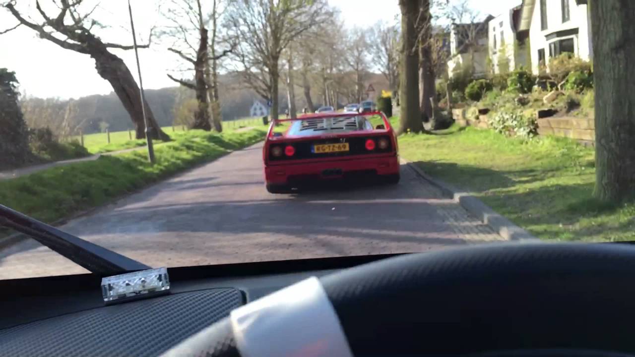 Ferrari F40 chase + Rolls Royce Ghost EWB and 2016 Phantom EWB