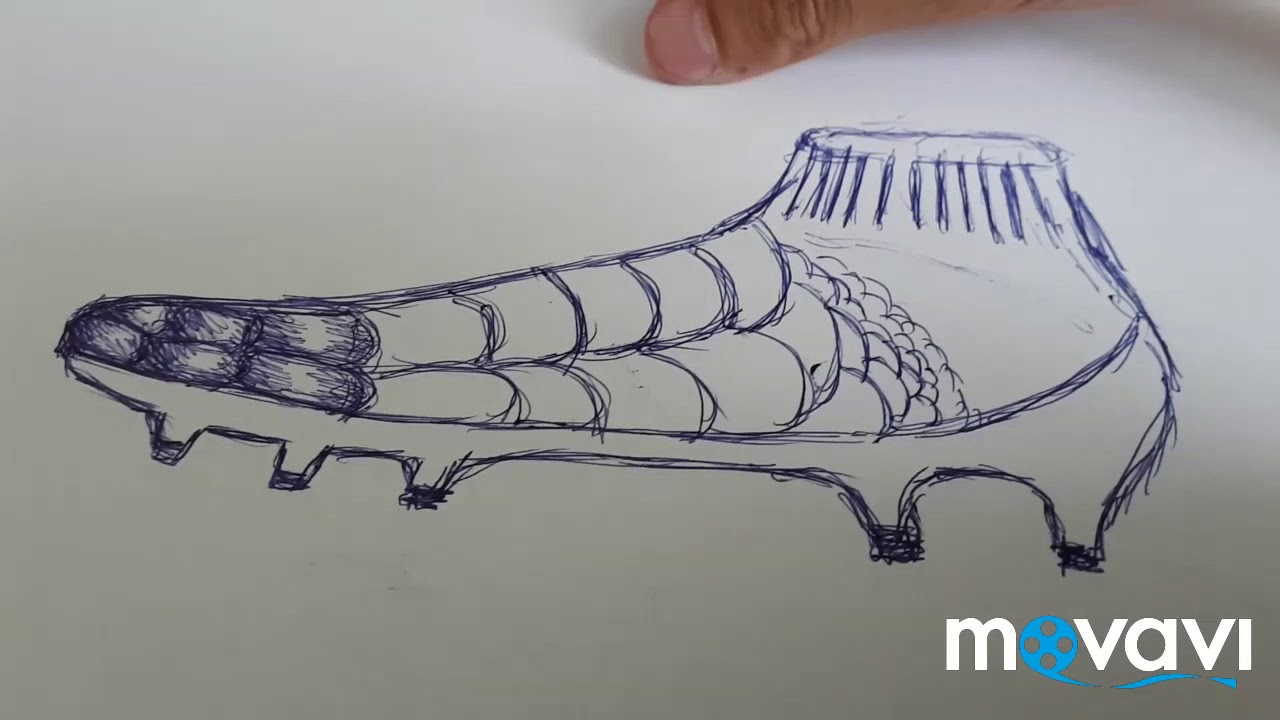 Как нарисовать бутсы карандашом