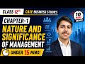 Class 12th cbse business studies chapter-1 Nature and significance of management by Vinayak Malik.
