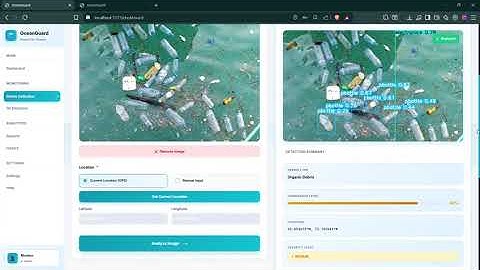 Oceanguard : AI for Marine Pollution Detection, Debris Monitoring & Drift Prediction