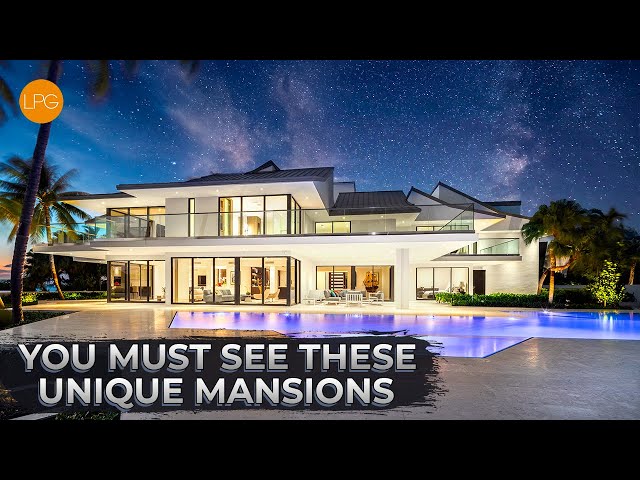 YOU MUST SEE THESE UNIQUE  HOMES AND MANSIONS |  3 HOUR TOUR OF LUXURY REAL ESTATE 2024 class=