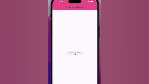 How to display snackbar on top? | Snackbar on top in Flutter app | Flutter App Tutorials | App UI/UX
