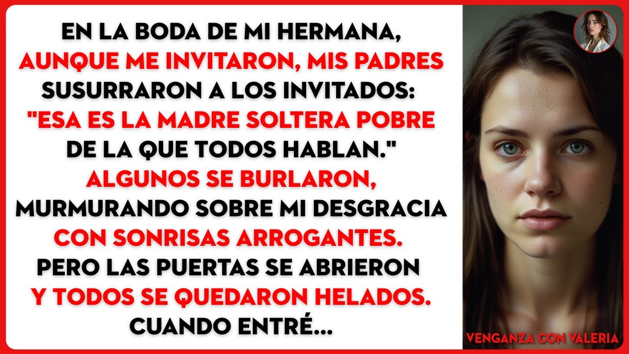 En la boda de mi hermana, aunque me invitaron, mis padres susurraron a los invitados: 