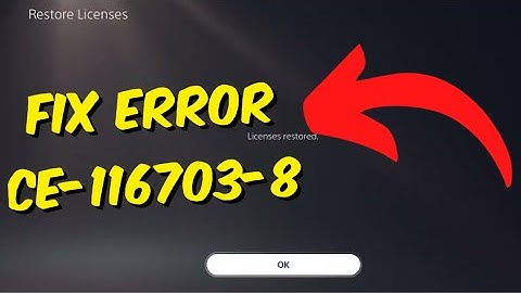 How To Fix PS5 Error CE-116703-8 - Database Is Corrupted