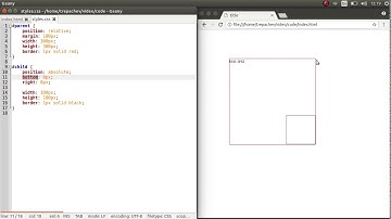 Абсолютное и относительное позиционирование