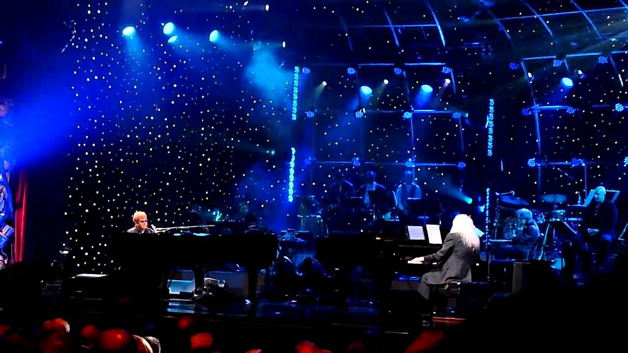 Elton John and Leon Russell   In The Hands of Angels clip live