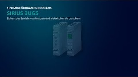 Überwachungsrelais SIRIUS 3UG5 (Spannungs- und Stromüberwachung)