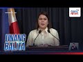 Impeachment Trial vs. VP Duterte | Unang Balita